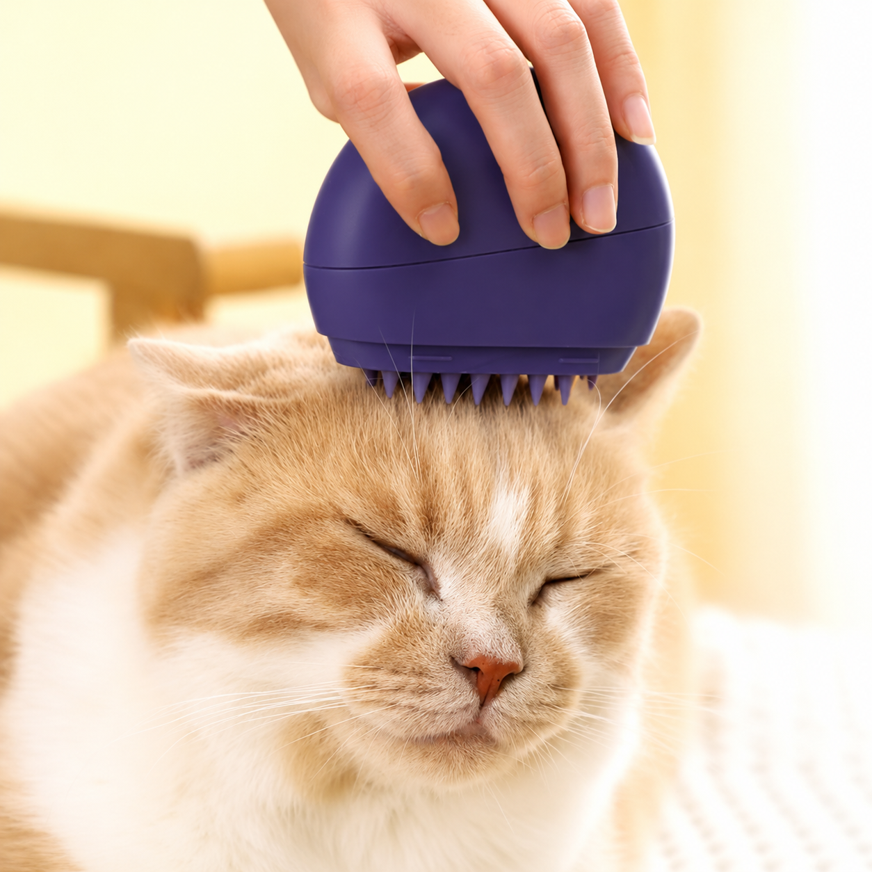 3-in-1 Grooming Comb for Cats – Deshedding, Detangling & Massage Tool