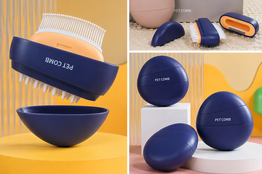 3-in-1 Grooming Comb for Cats – Deshedding, Detangling & Massage Tool