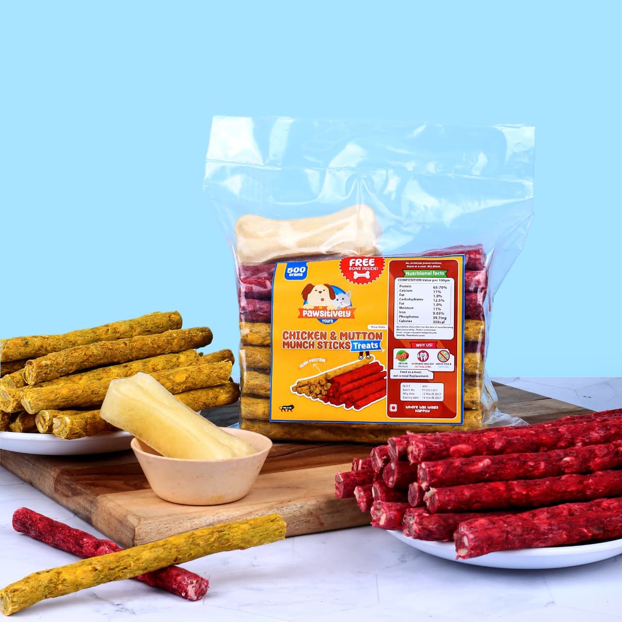 Chicken & Mutton Dental Munch Sticks for Dogs